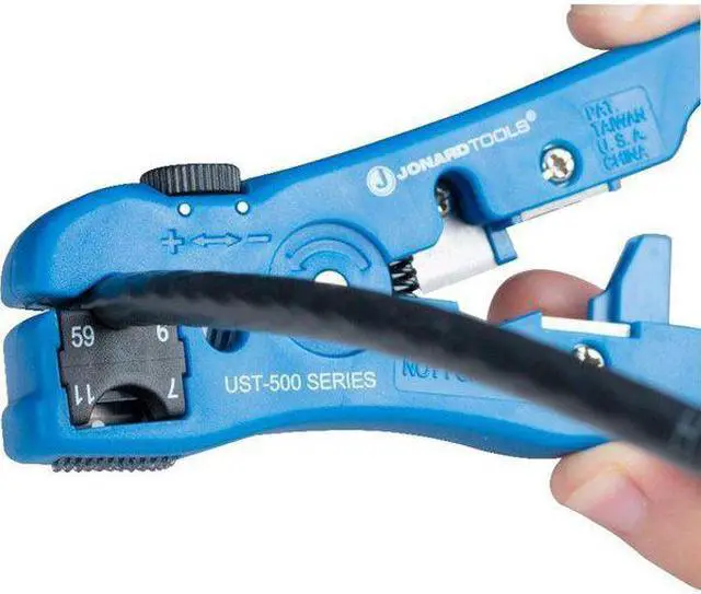 Alt view image 7 of 9 - JONARD TOOLS UST-500 5 in Universal Cable Stripping Tool RG59/6 and 7/11