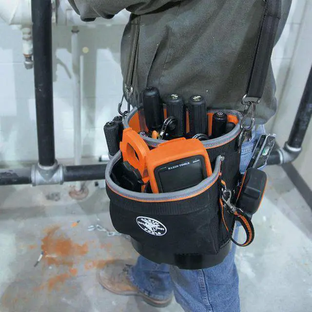 Alt view image 14 of 16 - Klein Tools Tradesman Pro Organizer Shoulder Pouch