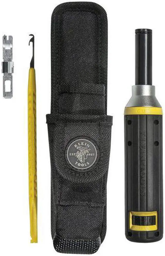 Alt view image 8 of 12 - Klein Tools VDV427-822 Cushion-Grip Impact Punchdown Tool Kit (110/66)