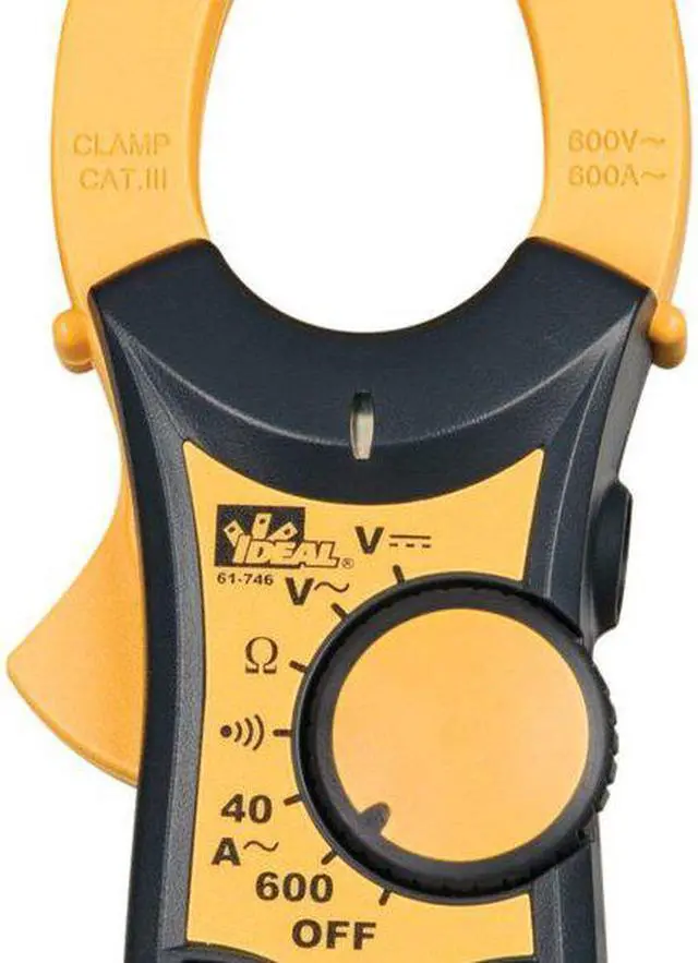 Alt view image 6 of 9 - IDEAL 61-744 600-Amp Clamp-Pro(TM) Clamp Meter