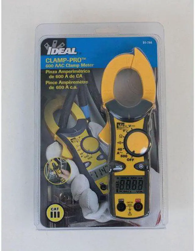 Alt view image 7 of 9 - IDEAL 61-744 600-Amp Clamp-Pro(TM) Clamp Meter