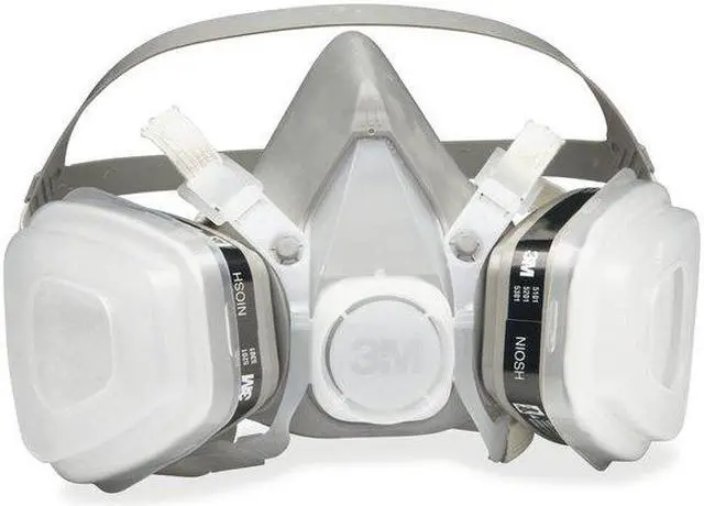 Alt view image 4 of 7 - 3m 3M Half Mask Respirator, Respirator Connection Type: Fixed, Mask Size: M