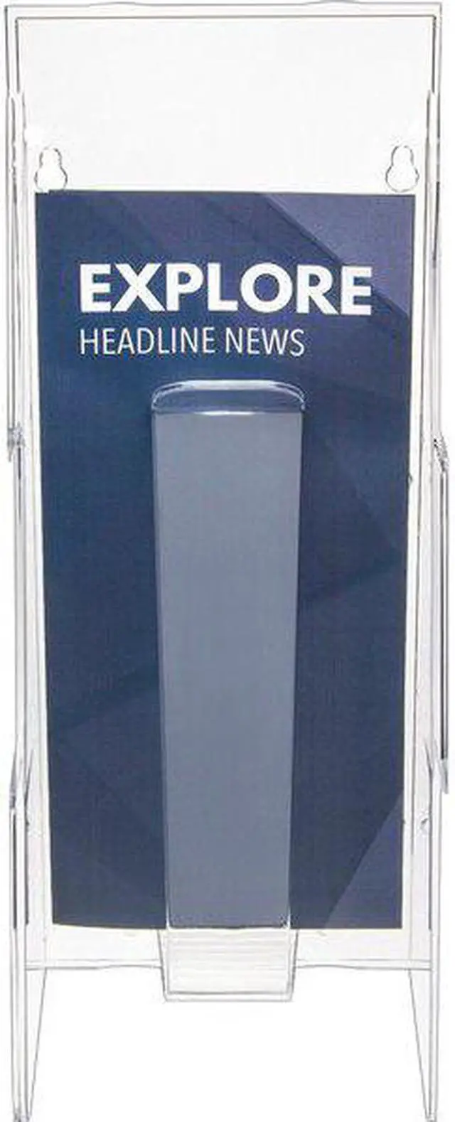 Alt view image 6 of 8 - DEFLECTO 55601GR Leaflet Holder,1 Compartment,Clear