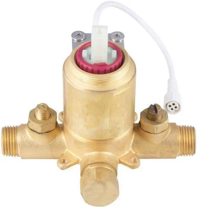 Alt view image 6 of 11 - PULSE ShowerSpas LED Tru-Temp Pressure Balance 1/2" Rough-In Valve with Chrome Trim Kit