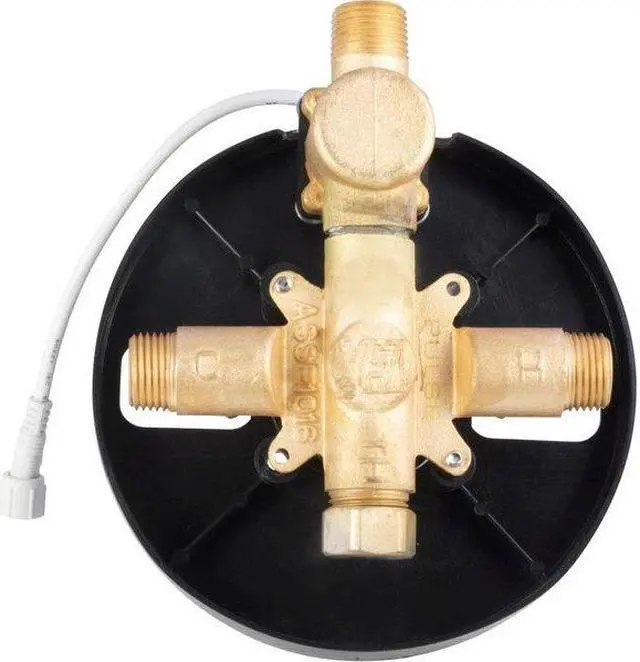 Alt view image 11 of 11 - PULSE ShowerSpas LED Tru-Temp Pressure Balance 1/2" Rough-In Valve with Chrome Trim Kit