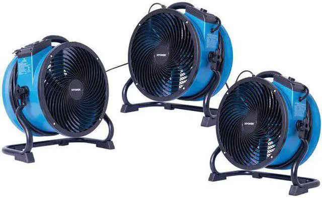 Alt view image 2 of 7 - XPOWER X-35AR Industrial High Temperature Axial Air Mover W/ Power Outlets for