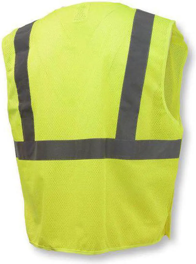 Alt view image 3 of 4 - Radians High Visibility Vest,2XL,Green,30in.,HL  SV4GM2X