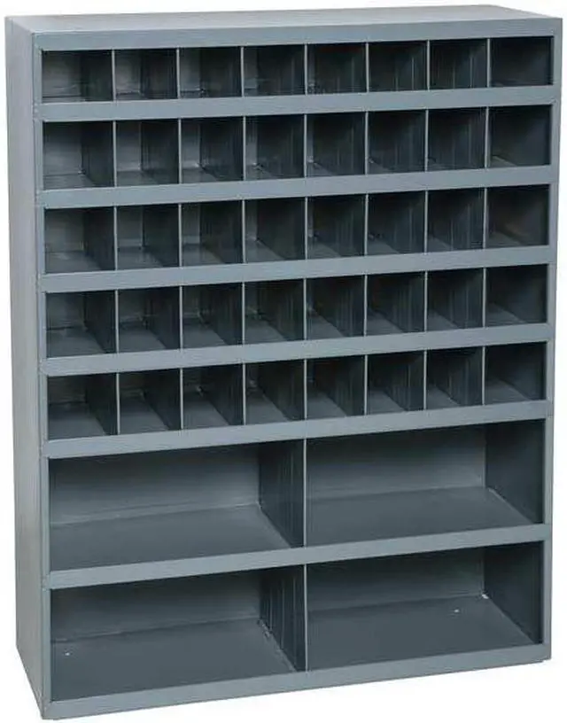 Alt view image 4 of 4 - DURHAM MFG 398-95 Prime Cold Rolled Steel Pigeonhole Bin Unit , 12 in D x 42 in