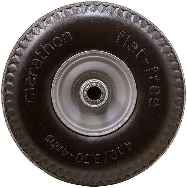 Alt view image 2 of 3 - MARASTAR 30031 Flat Free Wheel,Polyurethane,300 lb,Gray