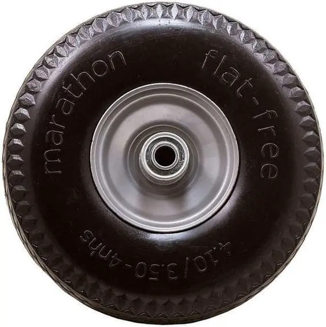 Alt view image 2 of 7 - MARASTAR 30030 Flat Free Wheel,Polyurethane,300 lb,Gray