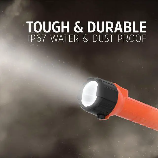 Alt view image 7 of 7 - ENERGIZER ENISHH21E Orange LED Handheld Flashlight, Alkaline AA, 40lm