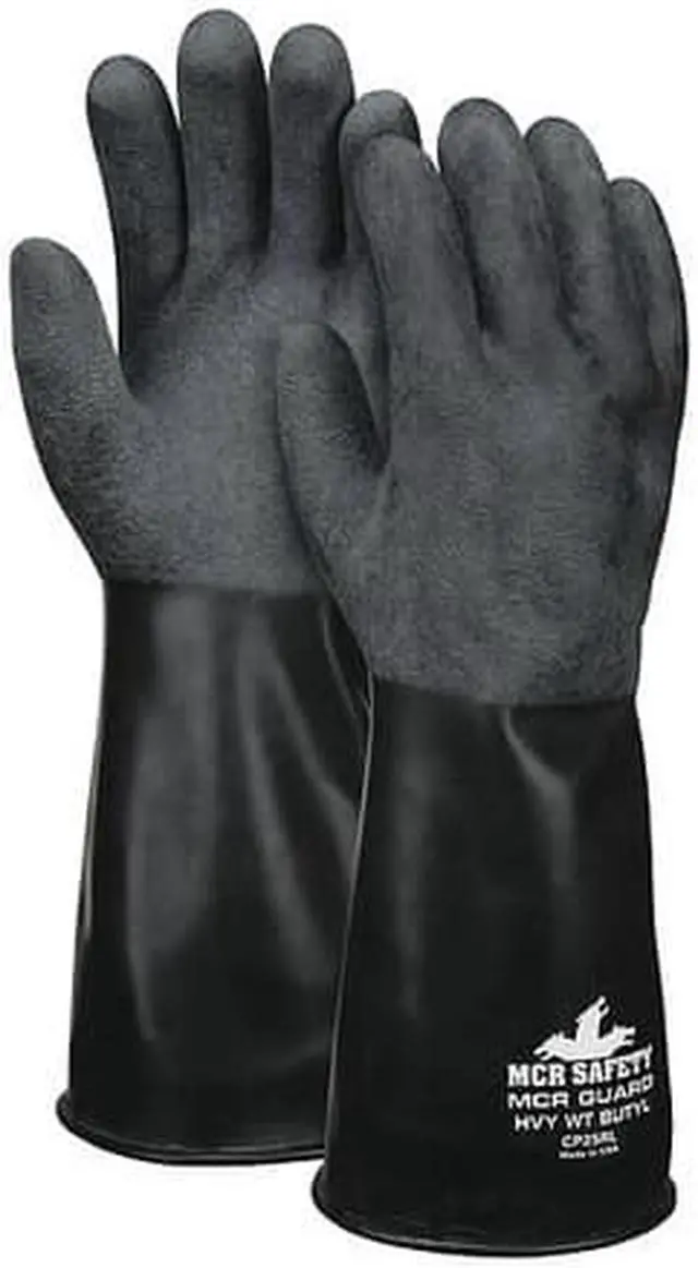 Main image of MCR SAFETY CP25RXL Chemical Resistant Glove,XL,Black,PR