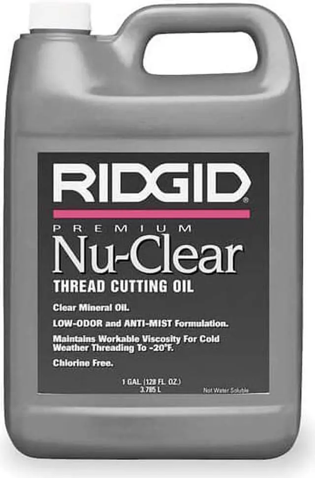 Alt view image 2 of 2 - RIDGID 70835 Thread Cutting Oil, Nu-Clear, 1 Gal.