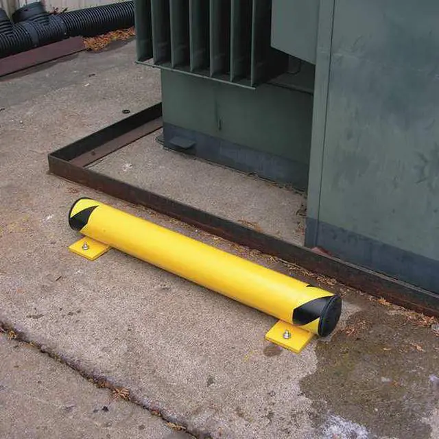 Alt view image 2 of 3 - ZORO SELECT FSBOL-42 Floor Stop Bollard,4-1/2",Yellow