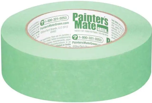 Alt view image 5 of 8 - Painters Mate Green Brand Cp 150/8-Day Painters Tape, Multi-Surface, 36Mm X 55M, Green, 1 Roll (103367)