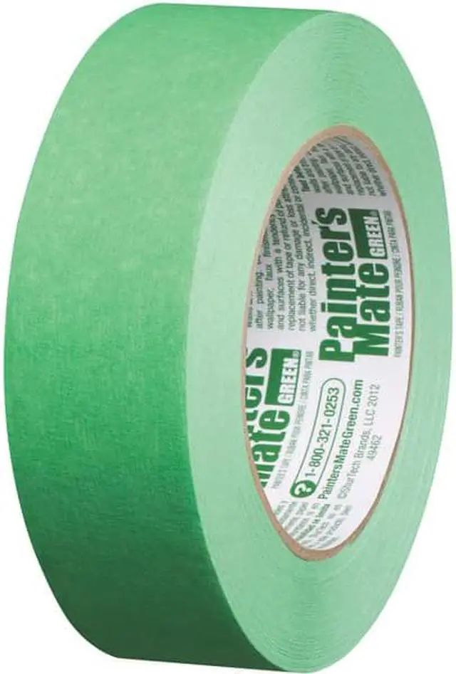 Alt view image 6 of 8 - Painters Mate Green Brand Cp 150/8-Day Painters Tape, Multi-Surface, 36Mm X 55M, Green, 1 Roll (103367)
