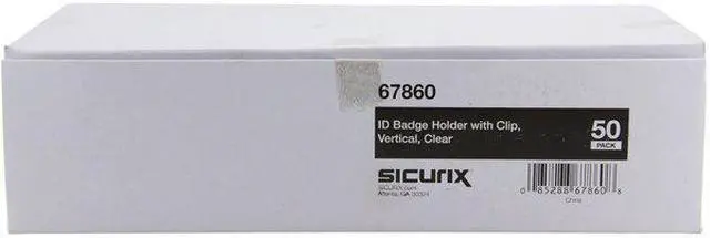 Alt view image 2 of 5 - SICURIX BAU 67860 ID Badge Holder,Vertical,PK50