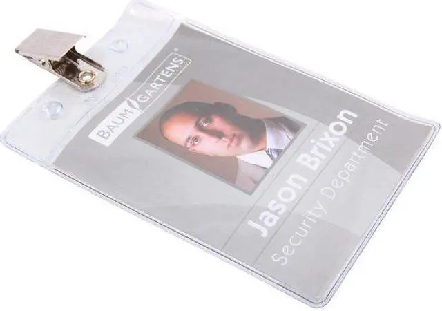 Alt view image 5 of 5 - SICURIX BAU 67860 ID Badge Holder,Vertical,PK50