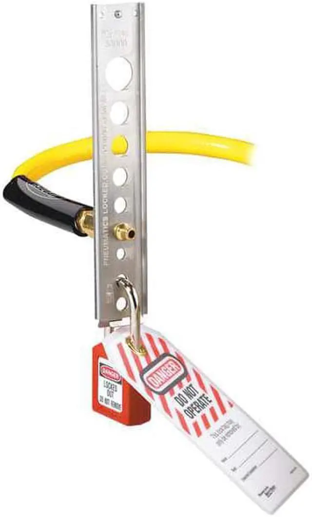 Alt view image 2 of 3 - MASTER LOCK S3900 Pneumatic Lockout,7 3/4 H x 1 3/8 In W