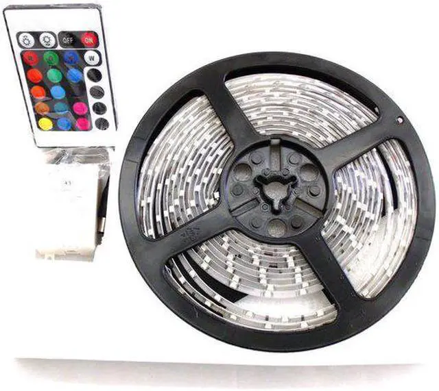 Alt view image 8 of 8 - RS-16FT-5050-RGB - 16ft (5M) 20-Color RGB Multi-Color 5050 LED Tape Strip Reel Lighting w/ Remote