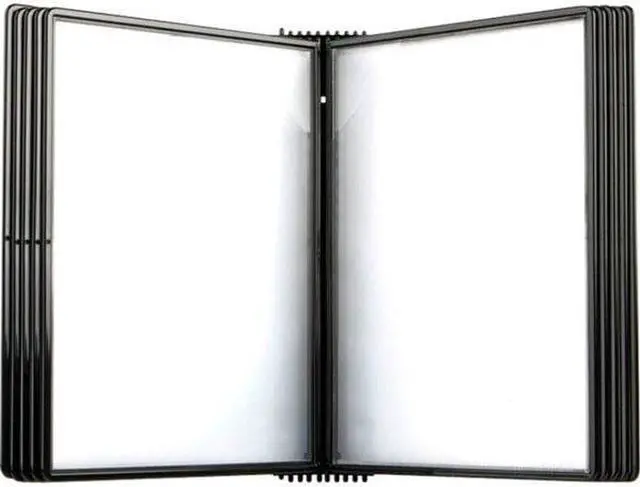 Alt view image 3 of 8 - tarifold wall mounted reference system with 10 easy-load pockets - 20 sheet capacity - letter-size - black (ezw771)