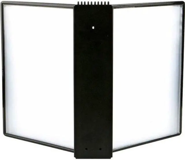 Alt view image 5 of 8 - tarifold wall mounted reference system with 10 easy-load pockets - 20 sheet capacity - letter-size - black (ezw771)