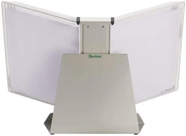 Alt view image 3 of 3 - tarifold premium desktop reference system with 10 double-sided antimicrobial display pockets, white, 20 sheet capacity, letter-size (da221)