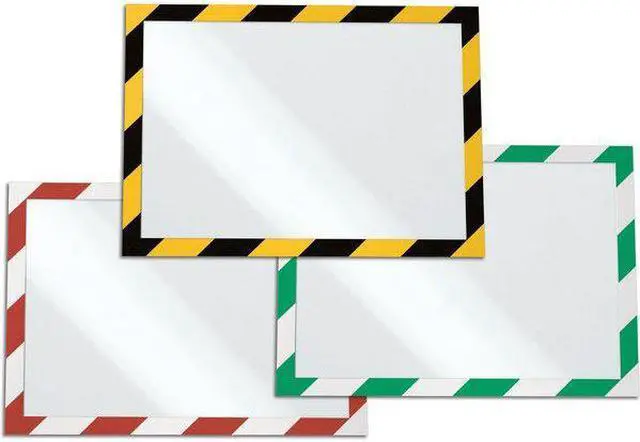 Alt view image 9 of 11 - Durable 4770130 Twin-color Border Self-adhs Security Frame