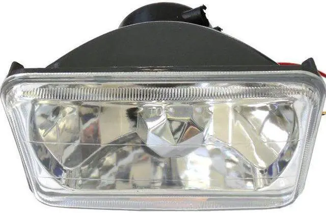 Alt view image 4 of 4 - RS-7012B - 4x6in Diamond Cut Headlight Conversion Lens - H4 (Pair)