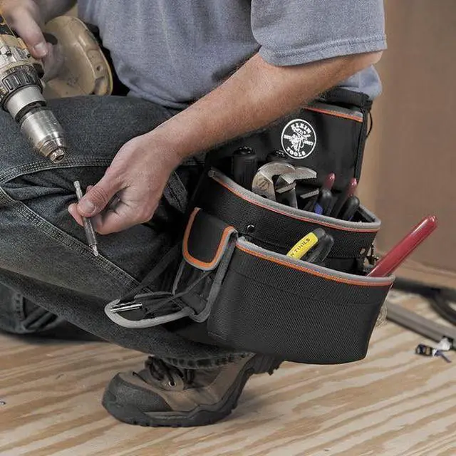 Alt view image 3 of 5 - KLEIN TOOLS 55429 Black Ballistic Nylon Tool Belt, 26 Pockets, 55429