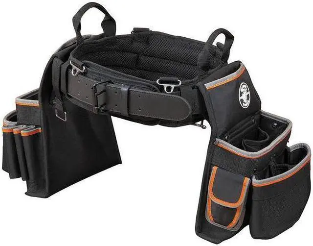 Alt view image 5 of 5 - KLEIN TOOLS 55429 Black Ballistic Nylon Tool Belt, 26 Pockets, 55429