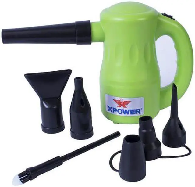 Alt view image 3 of 5 - XPOWER B-53-GREEN XPOWER B-53 Airrow Pro Multipurpose Home Pet Dryer, Duster,