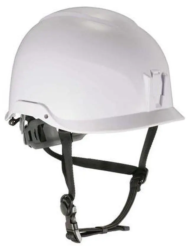 Alt view image 5 of 11 - Ergodyne 60200 Skullerz 8974 Class E Safety Helmet - 6-Point Ratchet Suspension - White