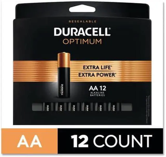 Alt view image 10 of 11 - Duracell Optimum AA Batteries, Pack of 12