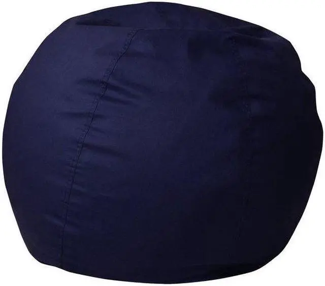 Alt view image 7 of 20 - Small Solid Navy Blue Kids Bean Bag Chair