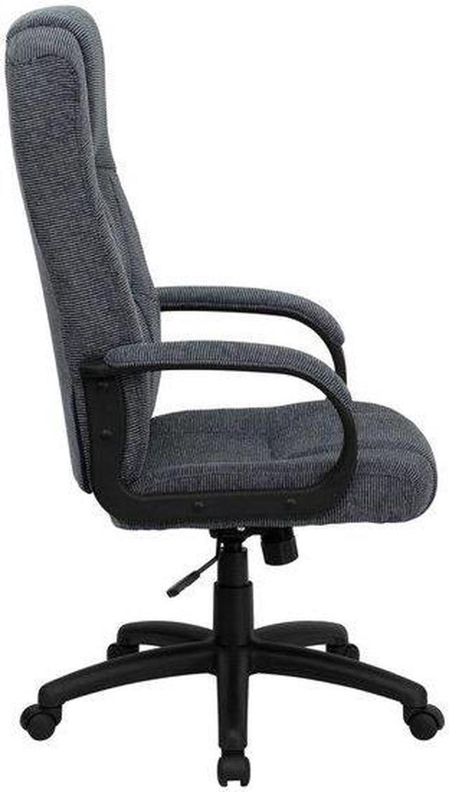 Alt view image 20 of 20 - Flash Furniture BT-9022-BK-GG High Back Gray Fabric Executive Office Chair