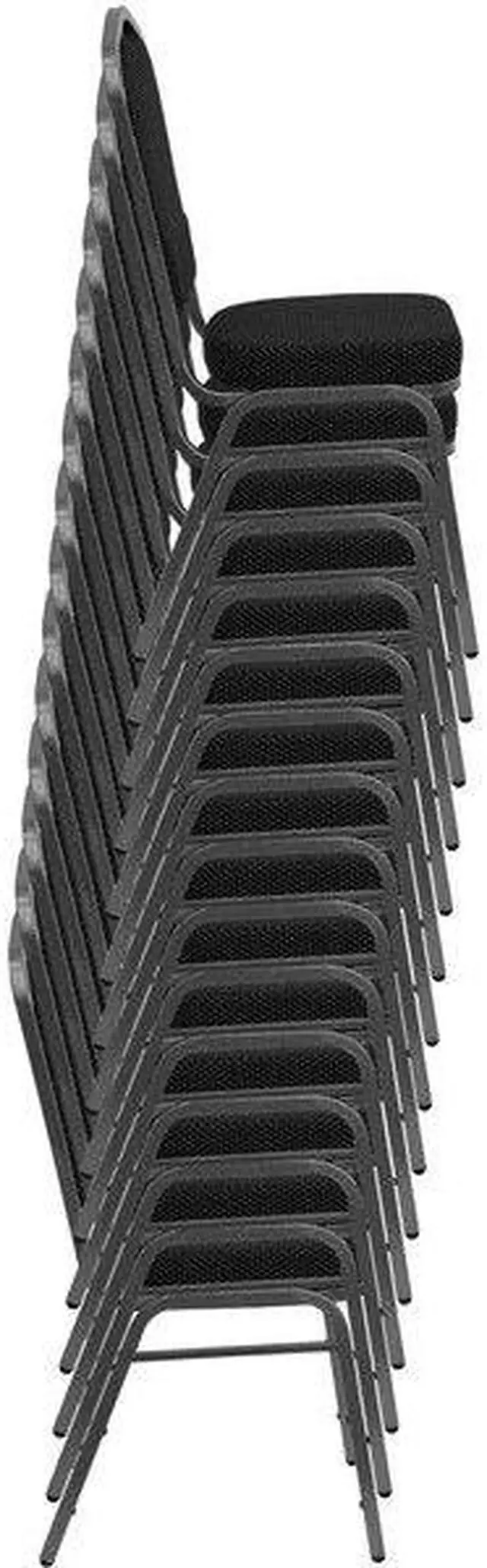 Alt view image 9 of 20 - HERCULES Series Crown Back Stacking Banquet Chair in Brown Patterned Fabric - Copper Vein Frame