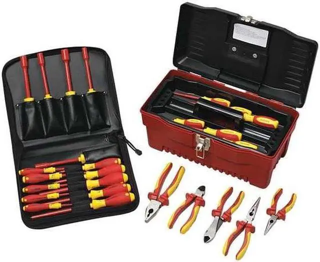 Alt view image 7 of 7 - WIHA 32190 Insulated Screwdriver/Nutdriver Set,15pc