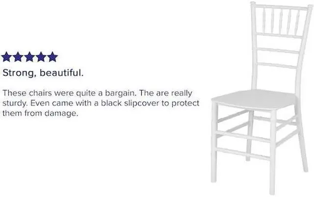 Alt view image 12 of 20 - HERCULES Series White Resin Stacking Chiavari Chair