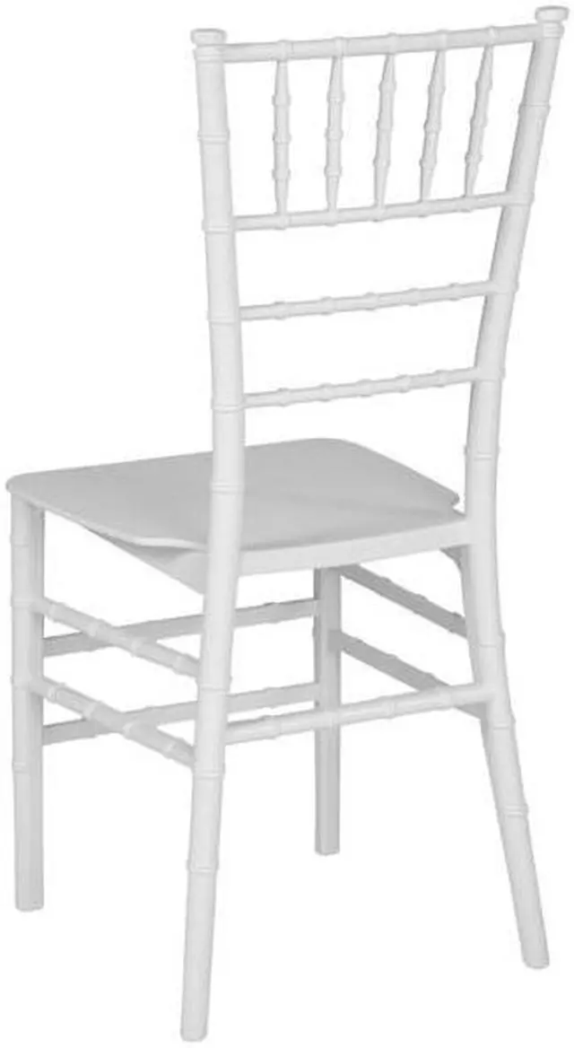 Alt view image 15 of 20 - HERCULES Series White Resin Stacking Chiavari Chair