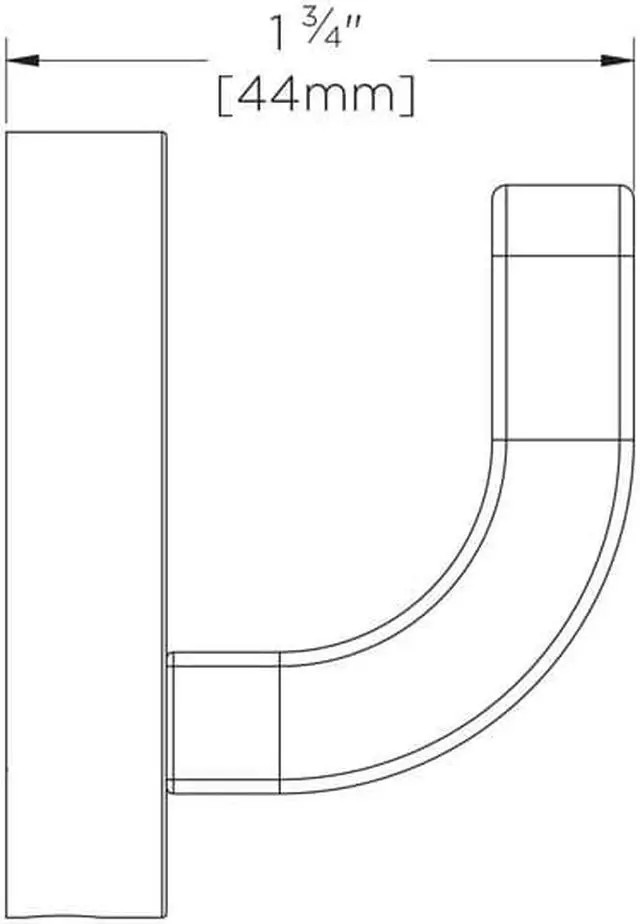 Alt view image 2 of 3 - SPEAKMAN SA-2706 Vector SA-2706 Robe Hook