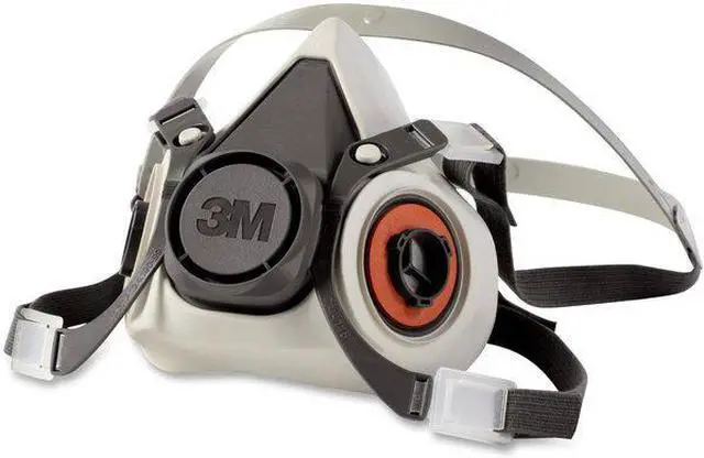 Alt view image 2 of 7 - 3M 6100 Half Facepiece Reusable Respirator, 6000 Series, Thermoplastic
