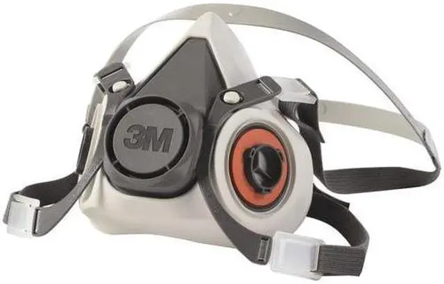 Alt view image 4 of 7 - 3M 6100 Half Facepiece Reusable Respirator, 6000 Series, Thermoplastic