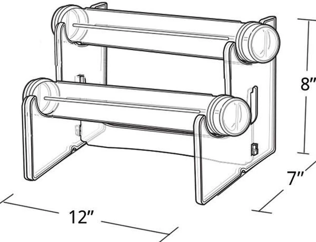 Alt view image 2 of 3 - AZAR DISPLAYS 900062 2-Tier Horizontal Counter Bracelet Bar