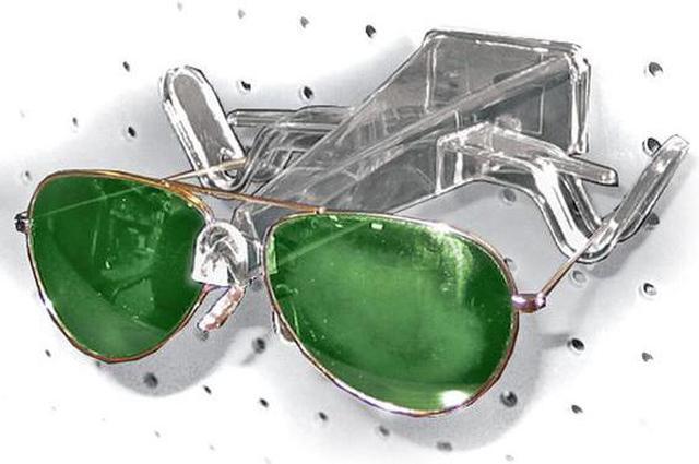 Alt view image 2 of 3 - AZAR DISPLAYS 800035 Open Eyeglass Sunglass Holder for Pegboard/Slatwall, PK25