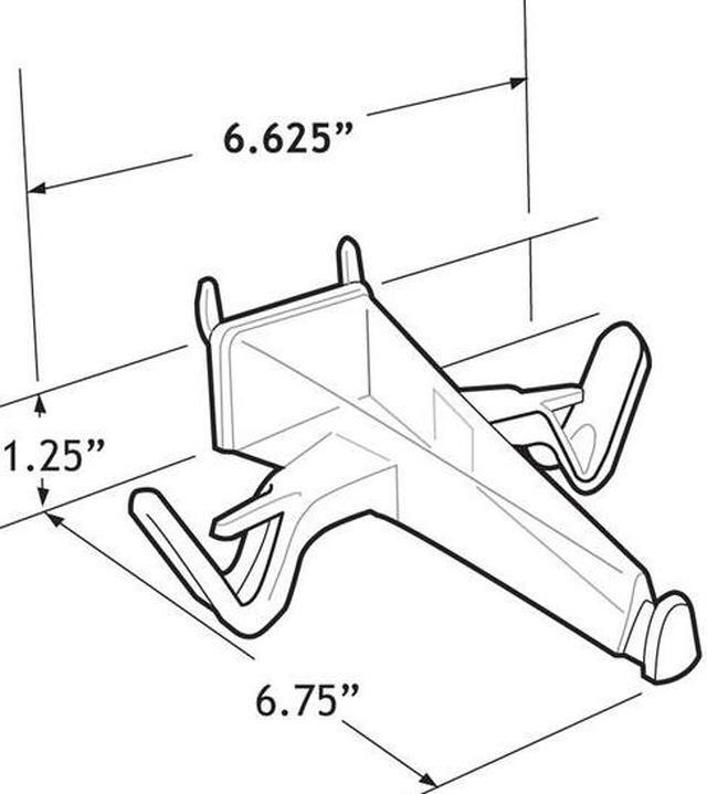 Alt view image 3 of 3 - AZAR DISPLAYS 800035 Open Eyeglass Sunglass Holder for Pegboard/Slatwall, PK25