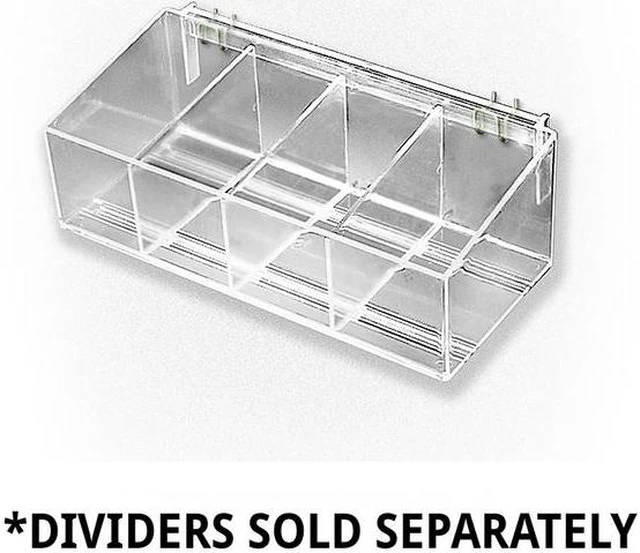 Alt view image 2 of 3 - AZAR DISPLAYS 556113 13.5" W X 7"D X 4"H Adjustable Divider Bin