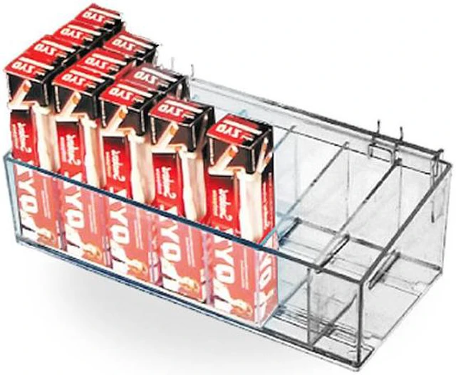 Alt view image 3 of 3 - AZAR DISPLAYS 556113 13.5" W X 7"D X 4"H Adjustable Divider Bin