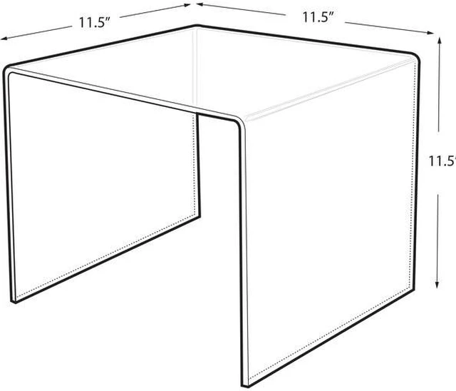 Alt view image 2 of 3 - AZAR DISPLAYS 515310 11.5"W 11.5"D x 11.5"H Riser Display, PK4