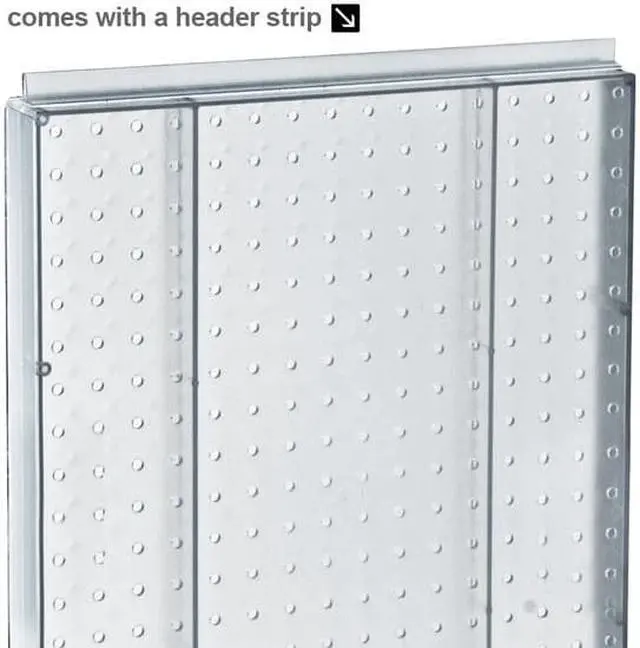 Alt view image 6 of 7 - AZAR DISPLAYS 700500-GRE Revolving 16"W x 20.25"H Pegboard Counter Display